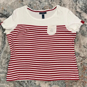 Karen Scott Women’s Striped Short Sleeve Top - XL